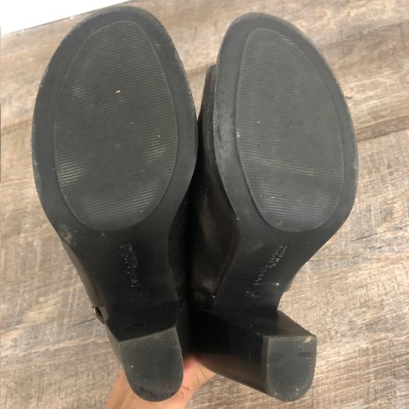 Gentle Souls Ankle Booties Open Toe Leather Bootie Sandals, Dark Gray Sh… - Picture 10 of 12